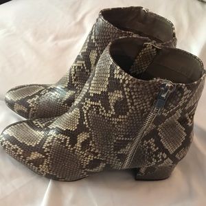 Snake Skin Booties